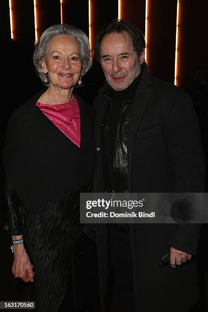 Gerlinde Locker and Uwe Kockisch attend the "Rubinrot" premiere on March 5, 2013 in Munich, Germany.