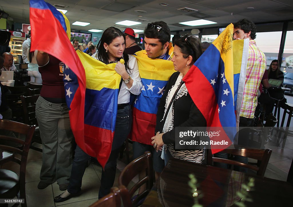 Venezuelans In Miami Area React To Death Of Hugo Chavez