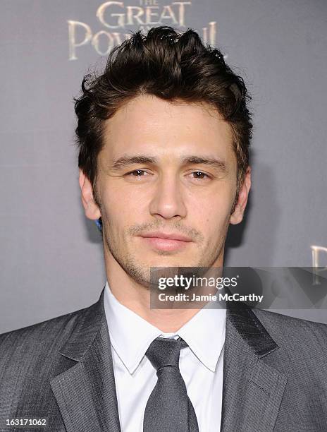 James Franco attends the "Oz The Great And Powerful" VIP screening at the Crosby Street Hotel on March 5, 2013 in New York City.