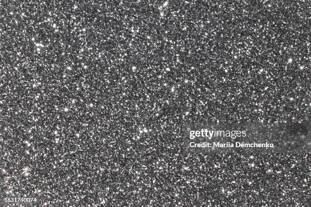 silver glitter background, abstract paper sheet texture - scintillant photos et images de collection