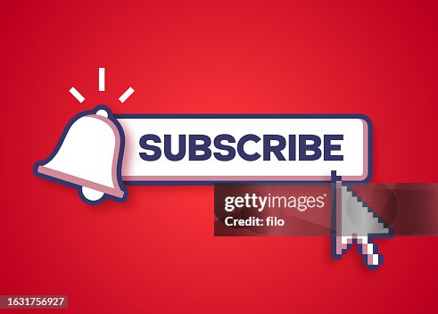 Subscribe Video Bell Cursor Button Design Subscribe Video Bell Cursor Button Design