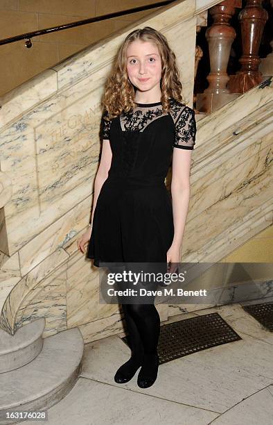 Bebe Cave attends an after party following the press night performance of 'The Audience' at One Whitehall Place on March 5, 2013 in London, England.