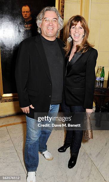 Paul Greengrass and Joanna Kaye attend an after party following the press night performance of 'The Audience' at One Whitehall Place on March 5, 2013...