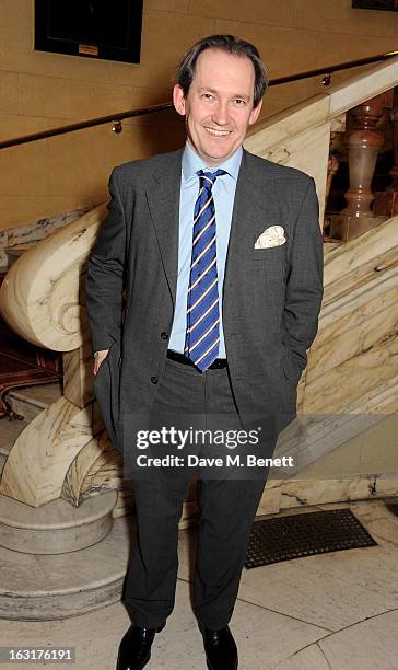 Jonathan Coote attends an after party following the press night performance of 'The Audience' at One Whitehall Place on March 5, 2013 in London,...