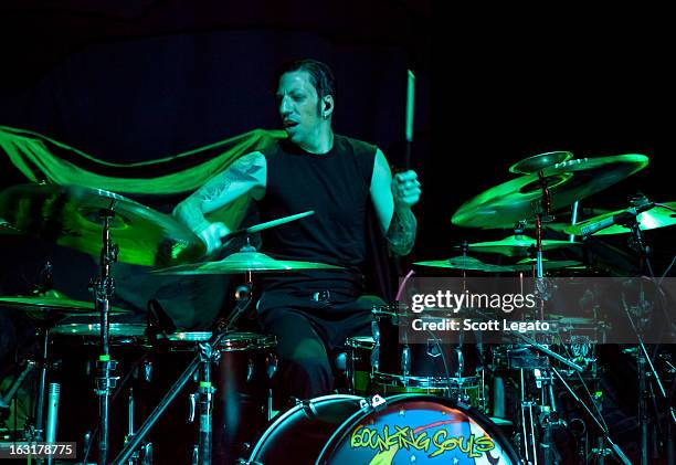 Michael McDermott of Bouncing Souls performs in concert at The Filmore on March 3, 2013 in Detroit, Michigan.