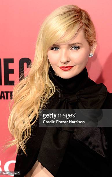 Actress Abigail Breslin arrives at the premiere Of Tri Star Pictures' "The Call" at ArcLight Cinemas on March 5, 2013 in Hollywood, California.