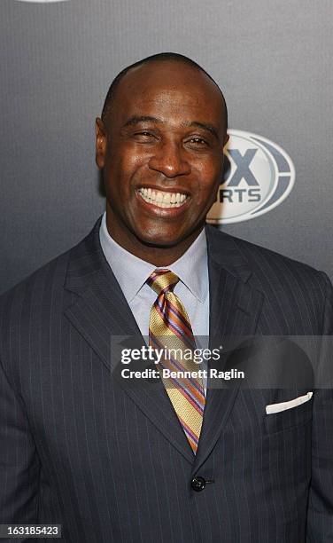 Personality Charles White attends the 2013 Fox Sports Media Group Upfront after party at Roseland Ballroom on March 5, 2013 in New York City.