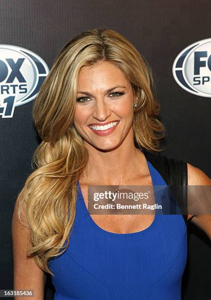 Personality Erin Andrews attends the 2013 Fox Sports Media Group Upfront after party at Roseland Ballroom on March 5, 2013 in New York City.