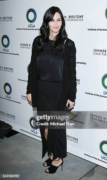 Courteney Cox arrives at the 2nd annual an Evening of Environmental Excellence Gala held at a private residence on March 5, 2013 in Beverly Hills,...