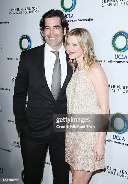 Carter Oosterhouse and Amy Smart arrive at the 2nd annual an Evening of Environmental Excellence Gala held at a private residence on March 5, 2013 in...