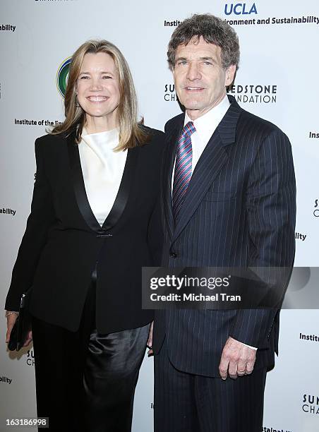 Alan Horn and wife, Cindy Horn arrive at the 2nd annual an Evening of Environmental Excellence Gala held at a private residence on March 5, 2013 in...