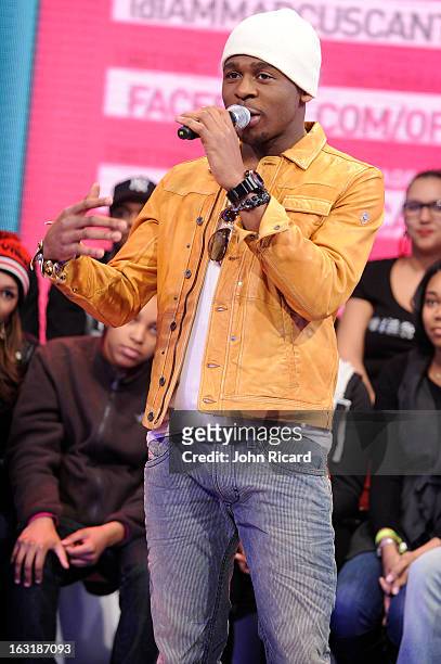 Marcus Canty visits BET's "106 & Park" at BET Studios on March 4, 2013 in New York City.