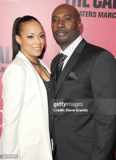 Morris Chestnut and Pam Byse arrives at the "The Call" - Los Angeles Premiere at ArcLight Hollywood on March 5, 2013 in Hollywood, California.