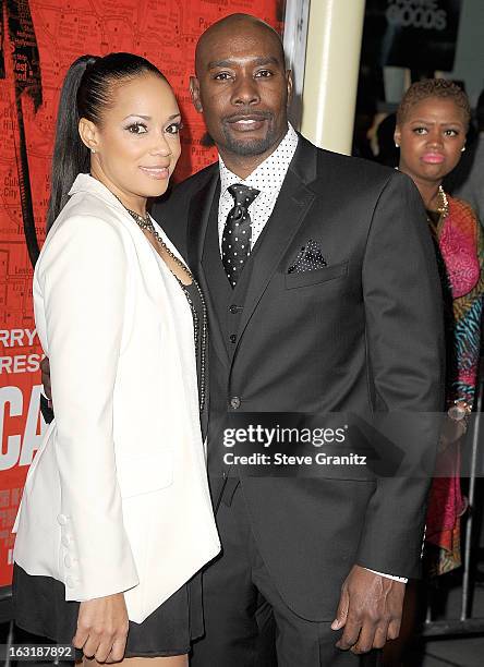 Morris Chestnut and Pam Byse arrives at the "The Call" - Los Angeles Premiere at ArcLight Hollywood on March 5, 2013 in Hollywood, California.