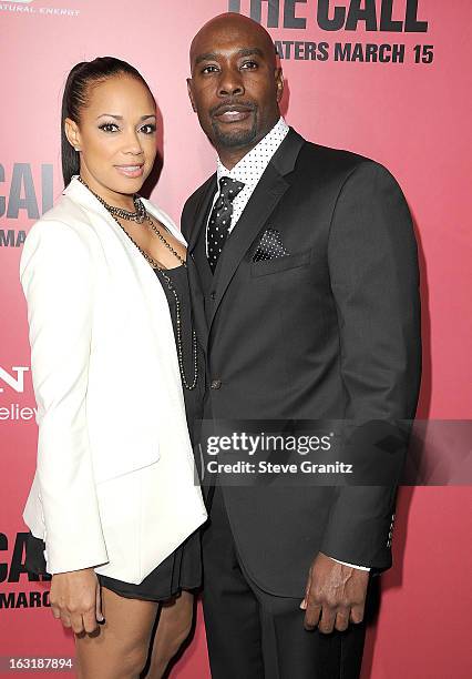 Morris Chestnut and Pam Byse arrives at the "The Call" - Los Angeles Premiere at ArcLight Hollywood on March 5, 2013 in Hollywood, California.