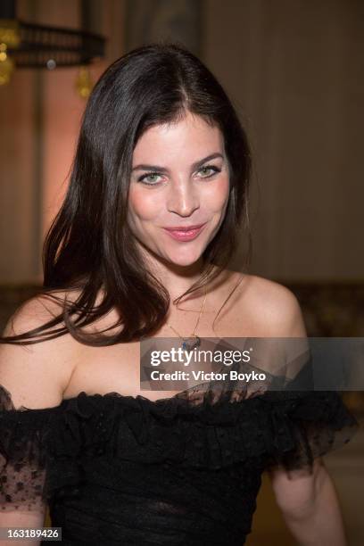 Julia Restoin Roitfeld attends 'CR Fashion Book Issue 2' - Carine Roitfeld Cocktail as part of Paris Fashion Week at Hotel Shangri-La on March 5,...