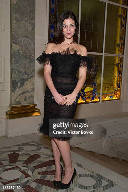 Julia Restoin Roitfeld attends 'CR Fashion Book Issue 2' - Carine Roitfeld Cocktail as part of Paris Fashion Week at Hotel Shangri-La on March 5,...