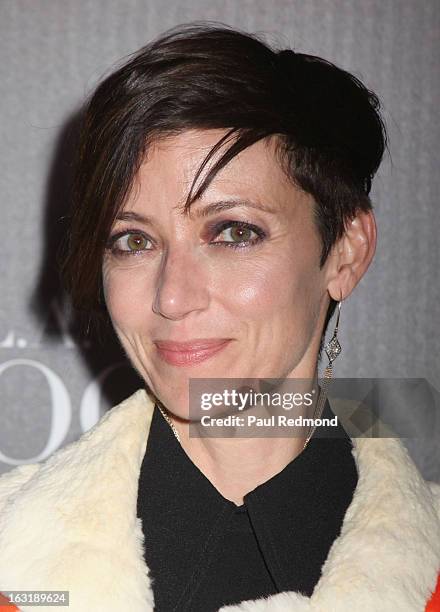 Actress Mia Sara arrives at "L.A.Frock Stars" - Los Angeles Screening at LACMA on March 5, 2013 in Los Angeles, California.