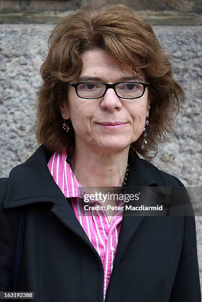 Vicky Pryce, ex-wife of Chris Huhne, arrives at Southwark Crown Court on March 6, 2013 in London, England. Former Cabinet member Chris Huhne has...