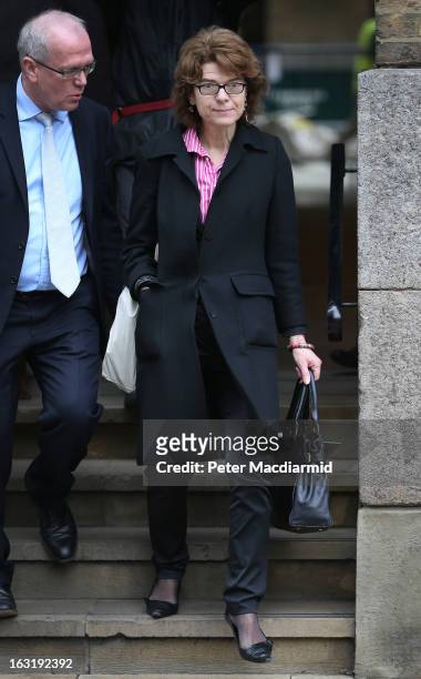 Vicky Pryce , ex-wife of Chris Huhne, arrives at Southwark Crown Court on March 6, 2013 in London, England. Former Cabinet member Chris Huhne has...