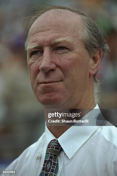 Portrait of Ireland Manager Jack Charlton during the World Cup Second Round match against Holland at the Citrus Bowl in Orlando, Florida, USA....