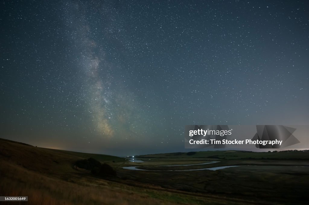 The Milky Way Galaxy, viewed from the Sussex coast, England