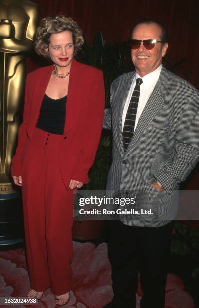 American actors Rebecca Broussard & Jack Nicholson attend 17th annual Academy Awards Nominees Luncheon at the Beverly Hilton Hotel, Beverly Hills,...