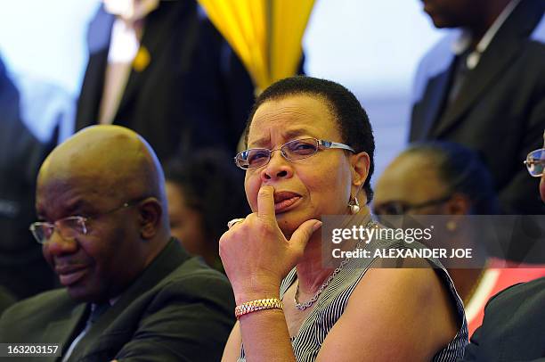 Graca Michel , South African former president Nelson Mandela's wife, attends the memorial service of Mido Macia, a Mozambican man who died in custody...