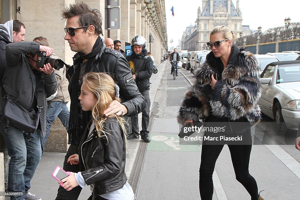 Kate Moss Sighting in Paris