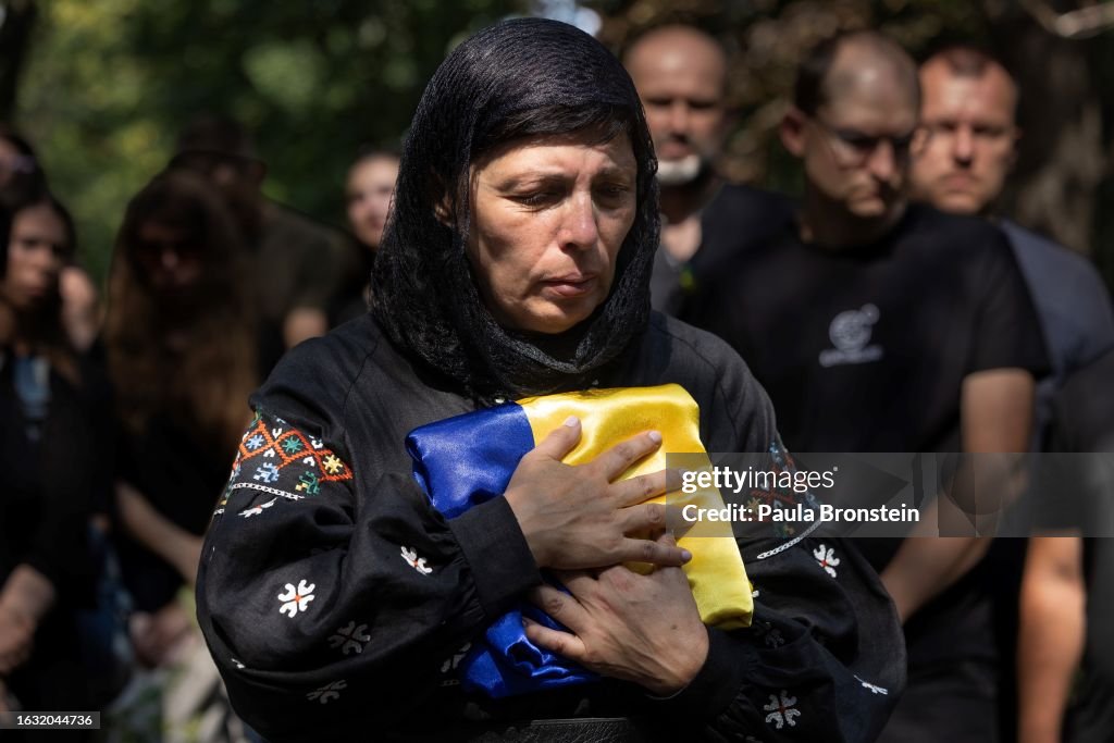 Funeral Held For Ukraine's Hero Pilot "Juice"