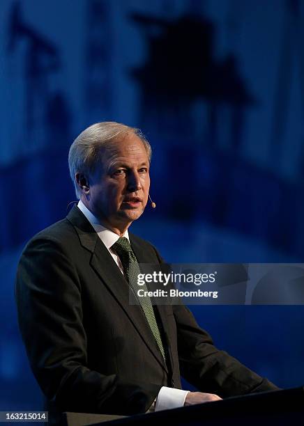 Robert "Bob" Dudley, chief executive officer of BP Plc, speaks during the 2013 IHS CERAWeek conference in Houston, Texas, U.S., on Wednesday, March...