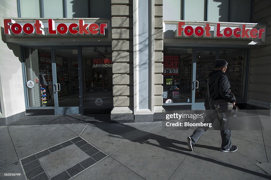 Views Outside A Foot Locker Inc. Store Ahead Of Earns