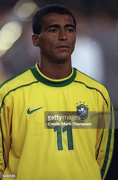Portrait of Romario of Brazil before the International friendly against Germany at the Neckarstadion in Stuttgart in Germany. Brazil won 2-1. \...