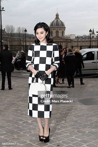 Fan Bing Bing arrives to attend the 'Louis Vuitton' Fall/Winter 2013 Ready-to-Wear show as part of Paris Fashion Week on March 6, 2013 in Paris,...