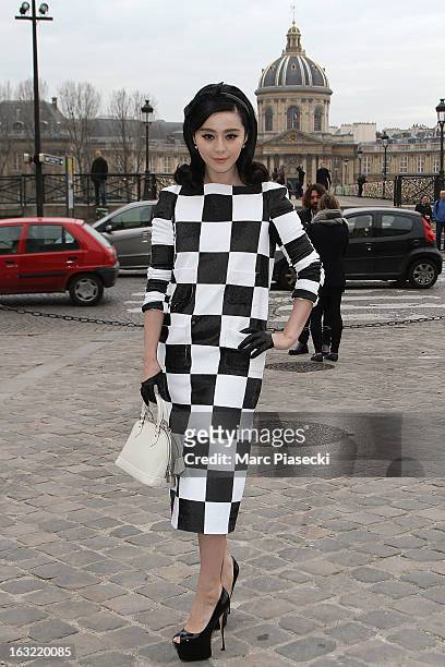 Fan Bing Bing arrives to attend the 'Louis Vuitton' Fall/Winter 2013 Ready-to-Wear show as part of Paris Fashion Week on March 6, 2013 in Paris,...