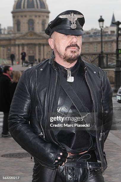 Peter Marino arrives to attend the 'Louis Vuitton' Fall/Winter 2013 Ready-to-Wear show as part of Paris Fashion Week on March 6, 2013 in Paris,...