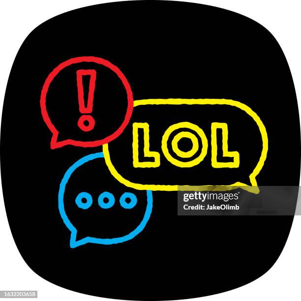 text message doodle 3 - commentator stock illustrations