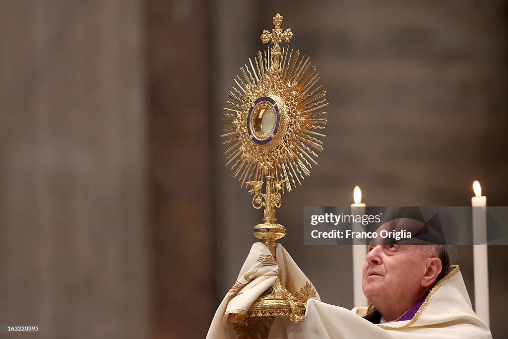 Cardinals Attend A Celebration At St. Peter's Basilica