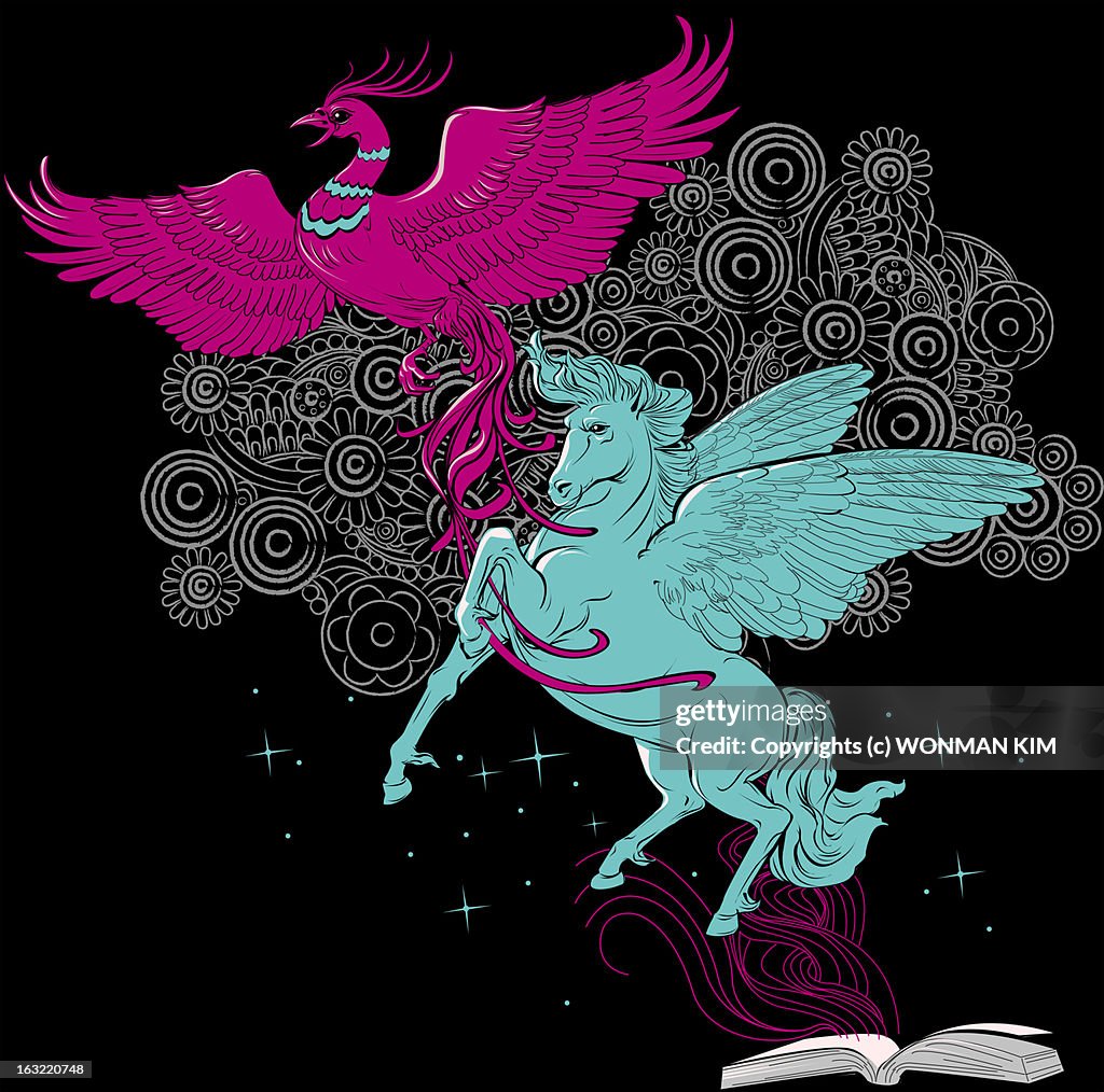 Firebird and pegasus