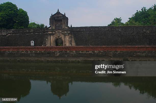 northern entrance to ft. santiago - fort santiago manila stock pictures, royalty-free photos & images