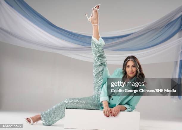 Stylist/tv personality Stacy London is photographed for SheKnows on April 26, 2023 in New York City. PUBLISHED IMAGE.