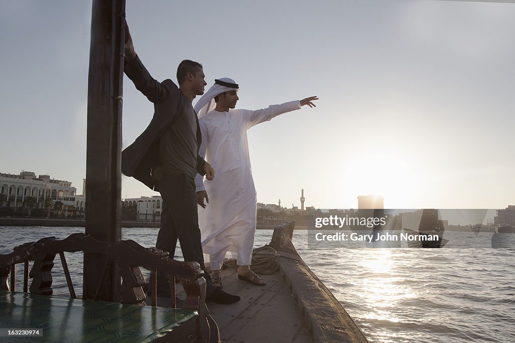 Two Middle Eastern Businessmen, Dubai Creek