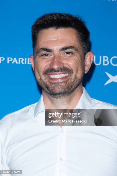 Mayor of the city of Angouleme Xavier Bonnefont attends the opening ceremony during the 16th Angouleme French-Speaking Film Festival on August 22,...