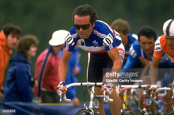 Bernard Hinault of France in action during the World Cycling Championships in Denver, Colorado, USA. \ Mandatory Credit: Allsport UK /Allsport
