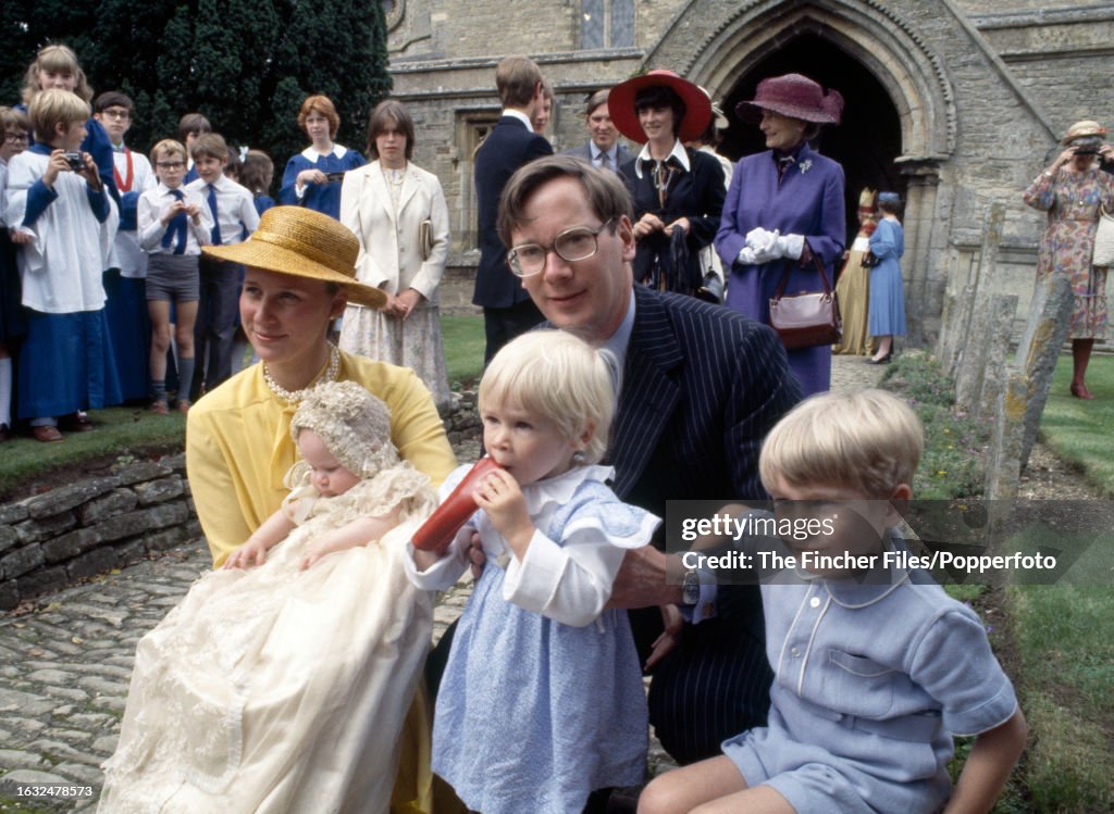 The Duke And Duchess Of Gloucester At The Christening Of Their Younger Daughter