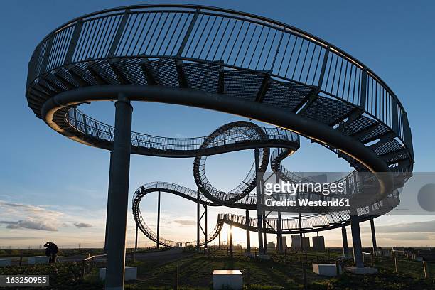 germany, duisburg, view of tiger and turtle art installation at angerpark - north rhine westphalia stock pictures, royalty-free photos & images
