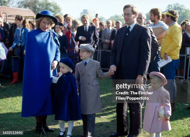 The Duchess of Gloucester, Lady Davina Windsor, Alexander Windsor The Earl of Ulster, The Duke of Gloucester and Lady Rose Windsor, in Hyde Park,...