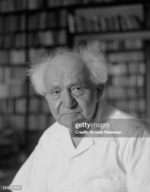Portrait of Israeli former Prime Minister David Ben-Gurion , May 10, 1965.