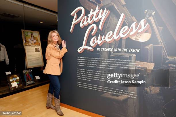 Patty Loveless attends the new exhibition opening of Patty Loveless: No Trouble with the Truth, at Country Music Hall of Fame and Museum on August...