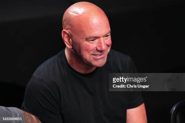 President Dana White looks on during Dana White's Contender Series season seven, week three at UFC APEX on August 22, 2023 in Las Vegas, Nevada.